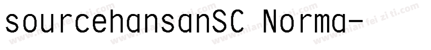 sourcehansanSC Norma字体转换